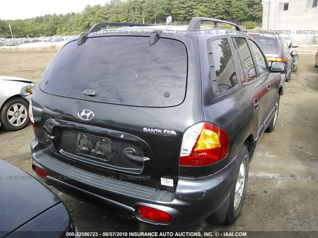 KM8SB12B43U566470 - 2003 HYUNDAI SANTA FE GL BLACK photo 4