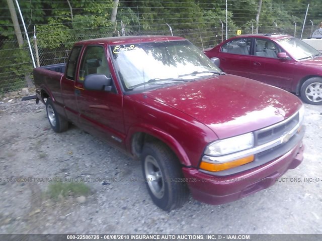 1GCCS1951Y8306312 - 2000 CHEVROLET S TRUCK S10 RED photo 1