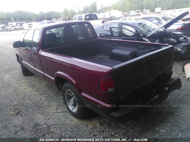 1GCCS1951Y8306312 - 2000 CHEVROLET S TRUCK S10 RED photo 3