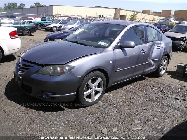 JM1BK323451290482 - 2005 MAZDA 3 S GRAY photo 2