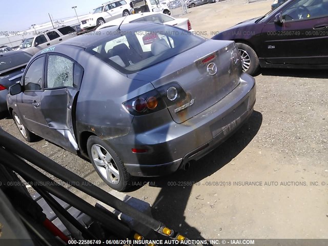 JM1BK323451290482 - 2005 MAZDA 3 S GRAY photo 3