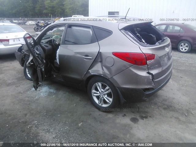 KM8JU3AC5BU285434 - 2011 HYUNDAI TUCSON GLS/LIMITED ფერფლისფერი ფოტო 3