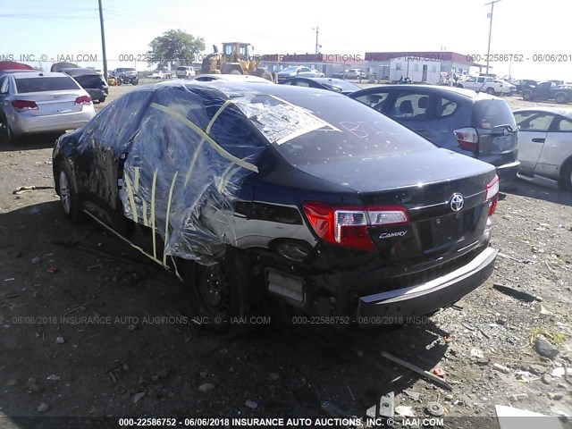 4T1BF1FK7DU260718 - 2013 TOYOTA CAMRY L/SE/LE/XLE 黑色 照片 3