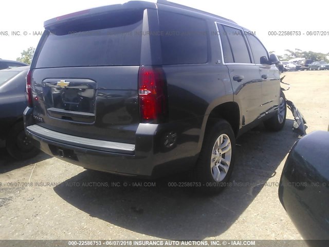 1GNSCBKC4FR508941 - 2015 CHEVROLET TAHOE C1500 LT GRAY photo 4