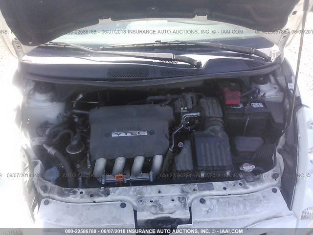 JHMGD38607S024096 - 2007 HONDA FIT S WHITE photo 10
