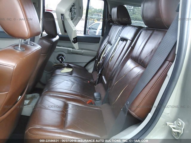 1J8HG58206C125307 - 2006 JEEP COMMANDER LIMITED TAN photo 8