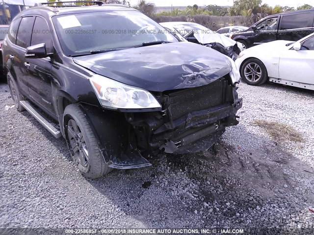 1GNER23D39S128134 - 2009 CHEVROLET TRAVERSE LT BLACK photo 6