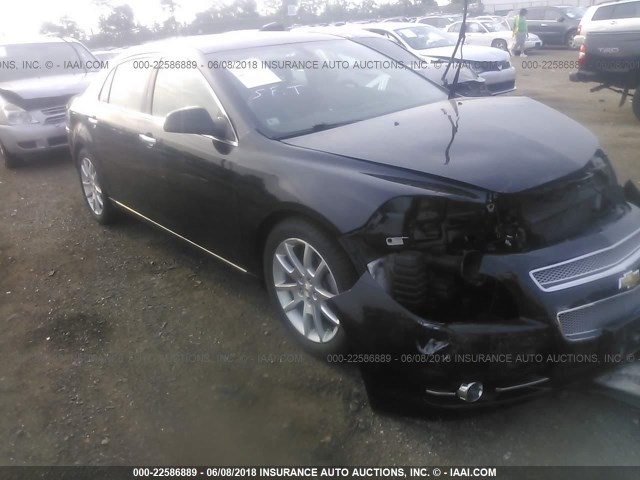 1G1ZE5E15BF207340 - 2011 CHEVROLET MALIBU LTZ BLACK photo 1