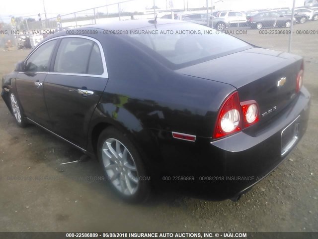 1G1ZE5E15BF207340 - 2011 CHEVROLET MALIBU LTZ BLACK photo 3