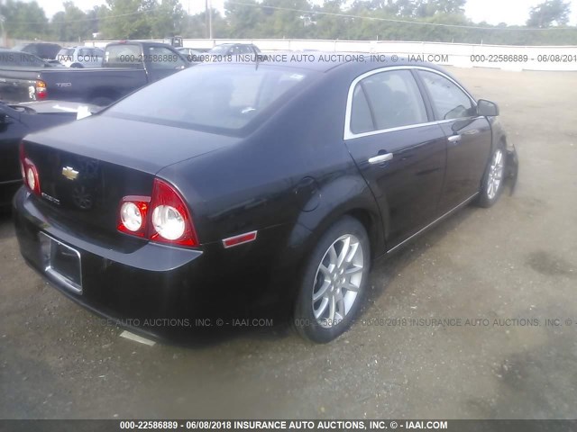 1G1ZE5E15BF207340 - 2011 CHEVROLET MALIBU LTZ BLACK photo 4