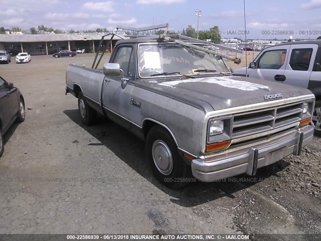 1B7KE2688LS714177 - 1990 DODGE D-SERIES D200/D250 GRAY photo 1