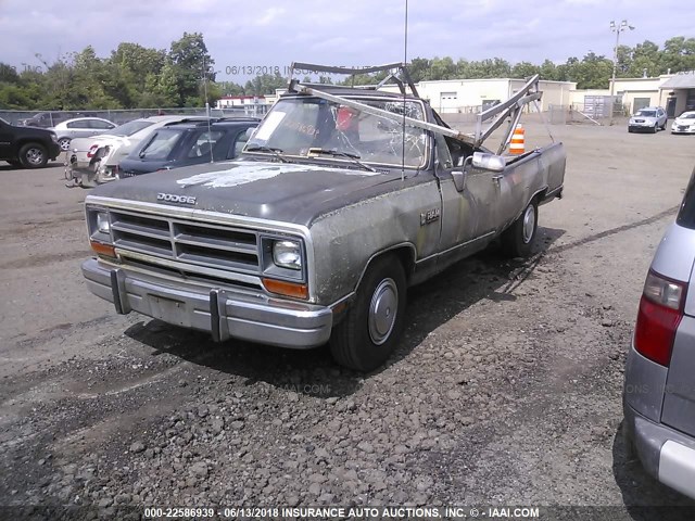 1B7KE2688LS714177 - 1990 DODGE D-SERIES D200/D250 GRAY photo 2