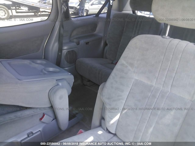 4T3ZF13C92U476134 - 2002 TOYOTA SIENNA LE/XLE SILVER photo 8