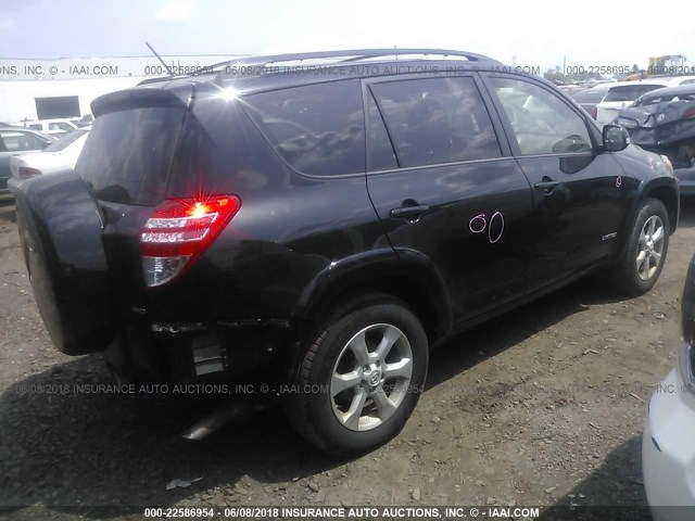 2T3DK4DV7BW039806 - 2011 TOYOTA RAV4 LIMITED BLACK photo 4