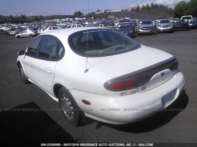 1FAFP53S2XG302297 - 1999 FORD TAURUS SE/COMFORT/SPORT WHITE photo 3