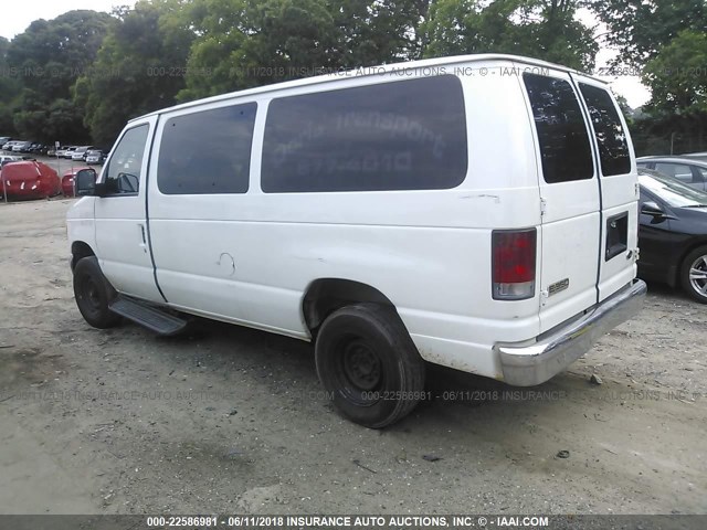 1FBNE31L26HB36792 - 2006 FORD ECONOLINE E350 SUPER DUTY WAGON WHITE photo 3