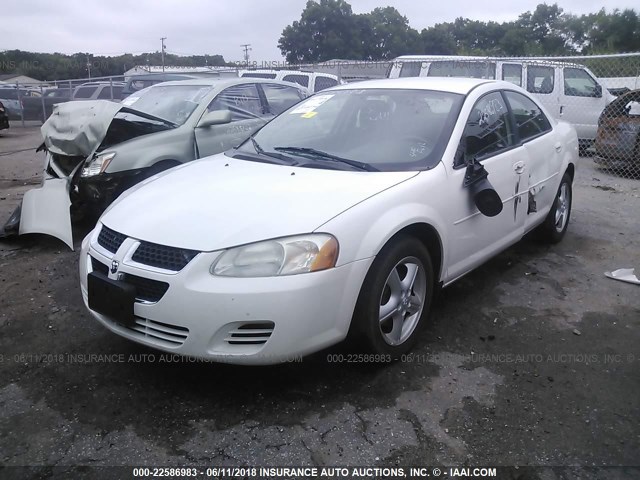 1B3EL46X06N170574 - 2006 DODGE STRATUS SXT WHITE photo 2