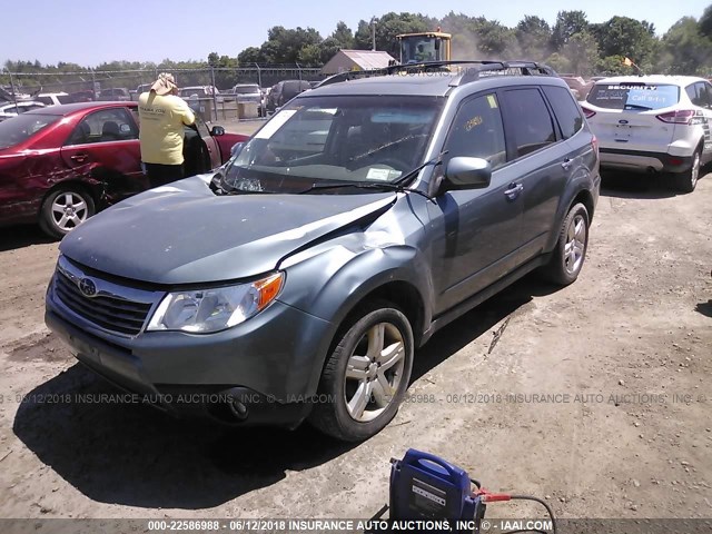 JF2SH64639H742587 - 2009 SUBARU FORESTER 2.5X LIMITED GREEN photo 2