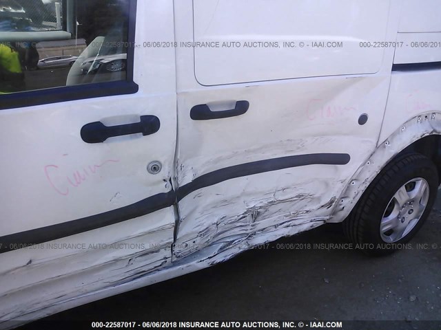 NM0LS7AN8AT006751 - 2010 FORD TRANSIT CONNECT XL WHITE photo 6