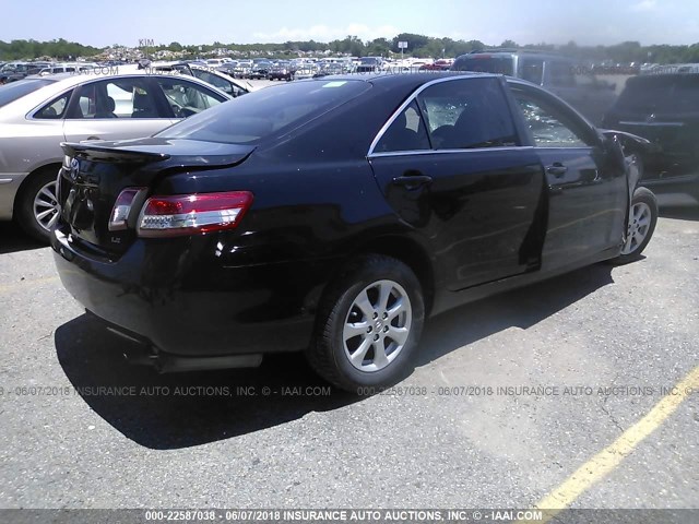 4T4BF3EK9BR187223 - 2011 TOYOTA CAMRY SE/LE/XLE 黑色 照片 4