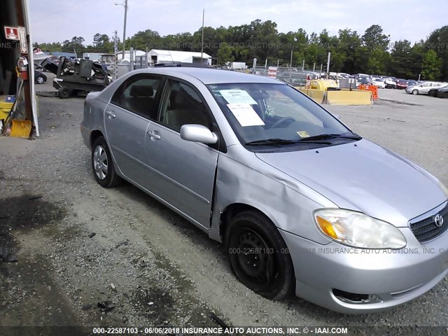 JTDBR32E770126262 - 2007 TOYOTA COROLLA CE/LE/S SILVER photo 6