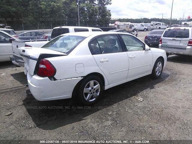 1G1ZT58N58F107400 - 2008 CHEVROLET MALIBU LT/CLASSIC WHITE photo 4