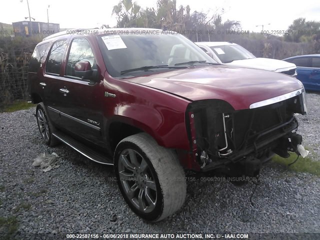 1GKS2GEJ3CR192497 - 2012 GMC YUKON DENALI HYBRID BURGUNDY photo 1