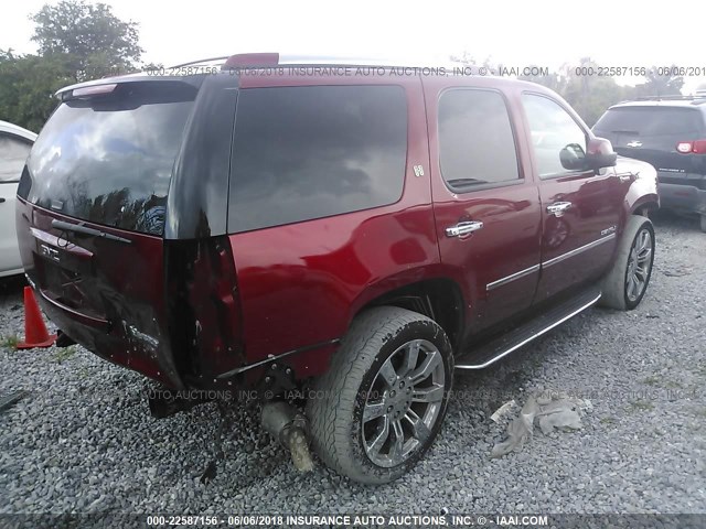 1GKS2GEJ3CR192497 - 2012 GMC YUKON DENALI HYBRID BURGUNDY photo 4