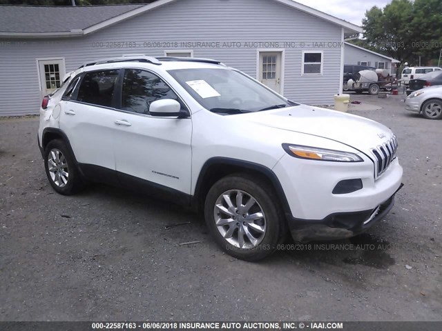 1C4PJMDS1HW582357 - 2017 JEEP CHEROKEE LIMITED WHITE photo 1