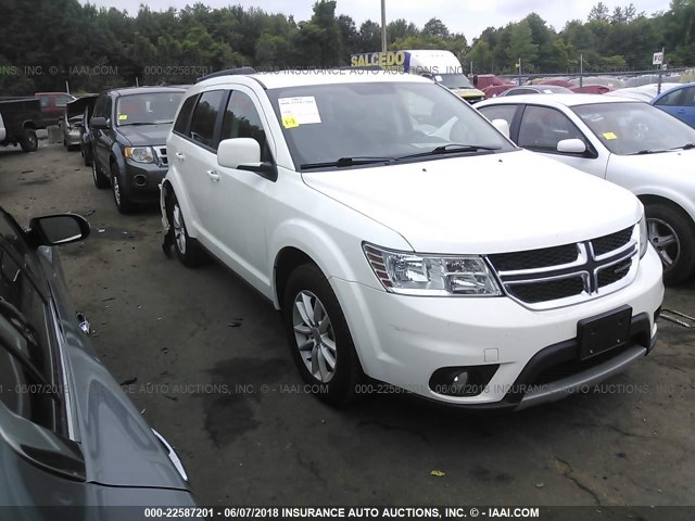 3C4PDCBB7HT633757 - 2017 DODGE JOURNEY SXT WHITE photo 1