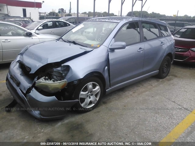 2T1LR32E16C560119 - 2006 TOYOTA COROLLA MATRIX XR Light Blue photo 2