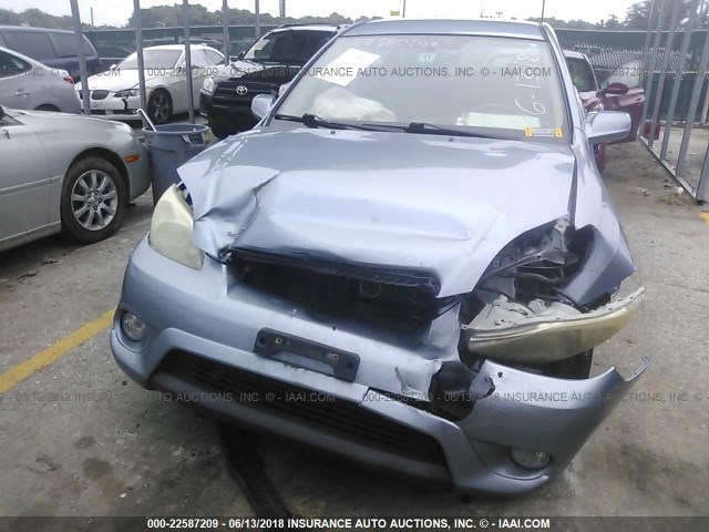 2T1LR32E16C560119 - 2006 TOYOTA COROLLA MATRIX XR Light Blue photo 6