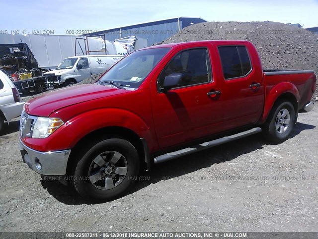 1N6AD07W39C405734 - 2009 NISSAN FRONTIER CREW CAB SE/LE/NISMO RED photo 2