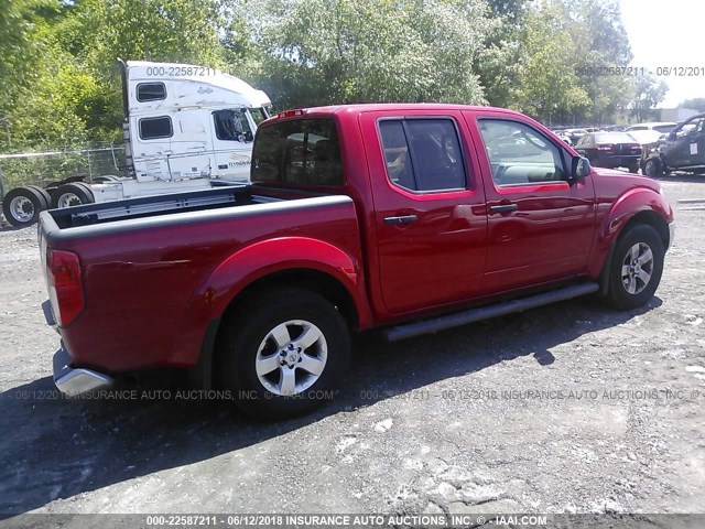 1N6AD07W39C405734 - 2009 NISSAN FRONTIER CREW CAB SE/LE/NISMO RED photo 4