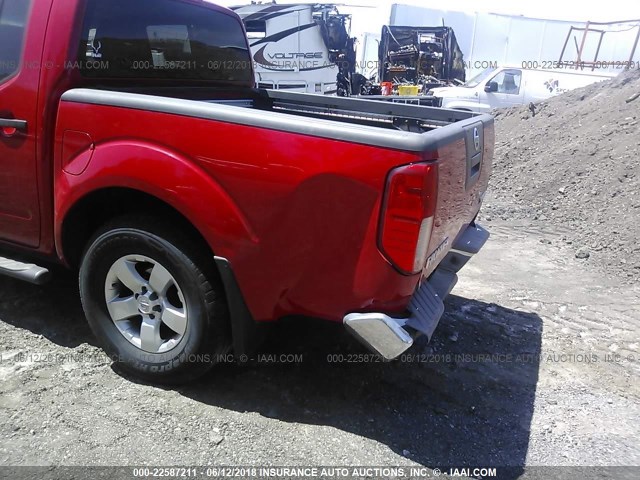 1N6AD07W39C405734 - 2009 NISSAN FRONTIER CREW CAB SE/LE/NISMO RED photo 6