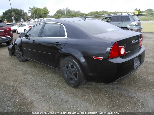 1G1ZB5E01CF113151 - 2012 CHEVROLET MALIBU LS შავი ფოტო 3