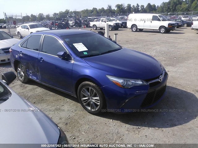 4T1BF1FK1GU603785 - 2016 TOYOTA CAMRY LE/XLE/SE/XSE BLUE photo 1