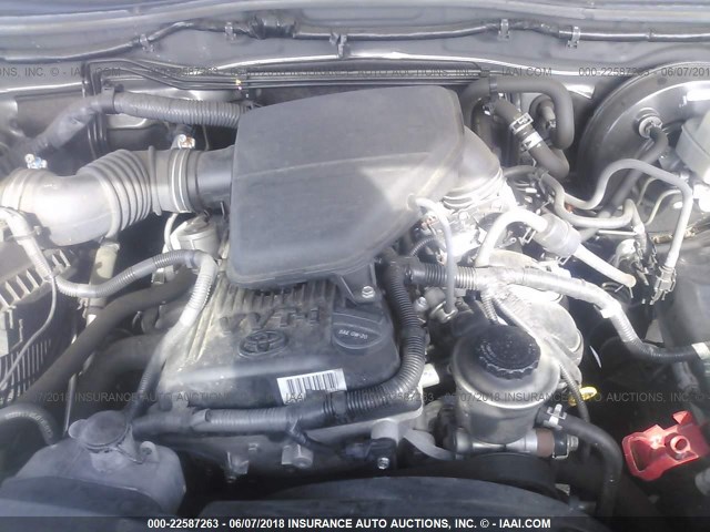 5TFJX4GN7EX035514 - 2014 TOYOTA TACOMA DOUBLE CAB ვერცხლისფერი ფოტო 10