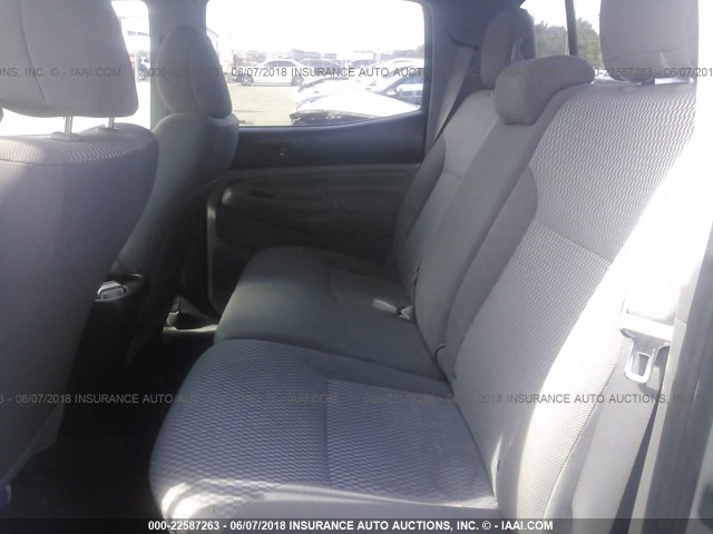 5TFJX4GN7EX035514 - 2014 TOYOTA TACOMA DOUBLE CAB ვერცხლისფერი ფოტო 8