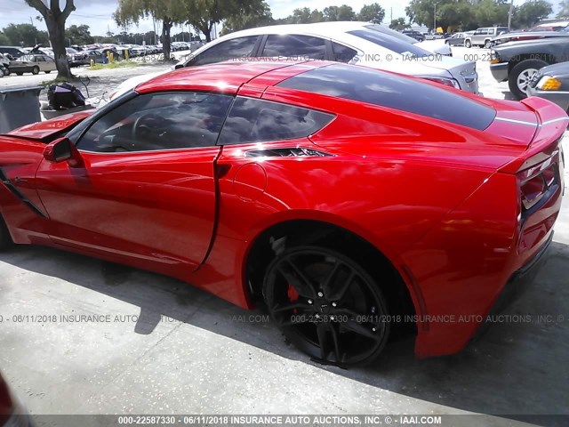 1G1YM2D76G5118229 - 2016 CHEVROLET CORVETTE STINGRAY/3LT/Z51 RED photo 6