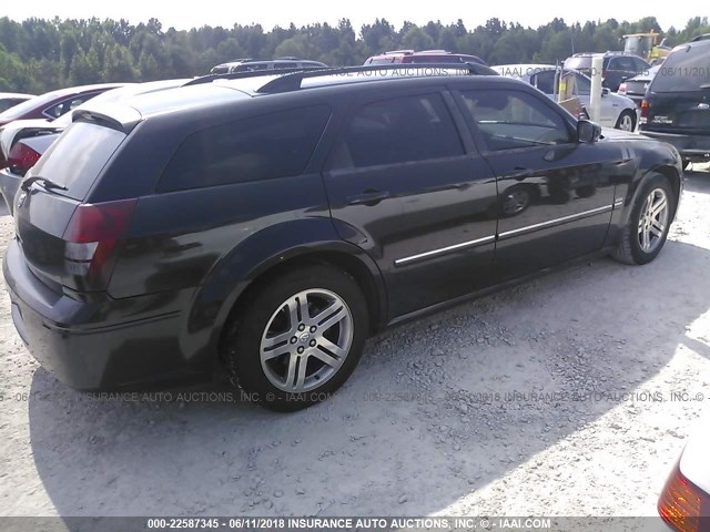 2D4GV58285H549017 - 2005 DODGE MAGNUM R/T BLACK photo 4