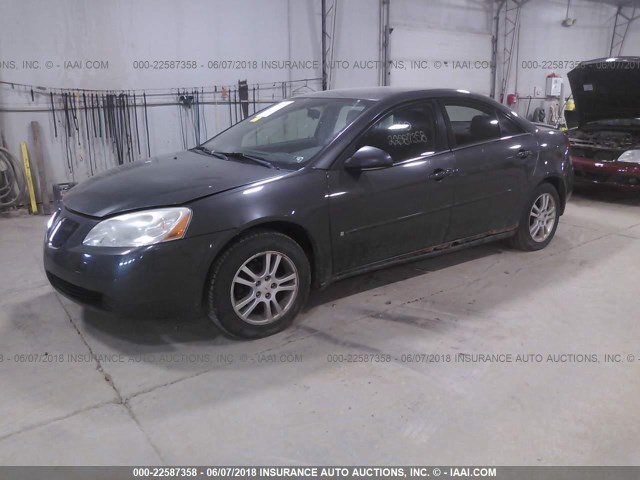 1G2ZF55B864180122 - 2006 PONTIAC G6 SE GRAY photo 2