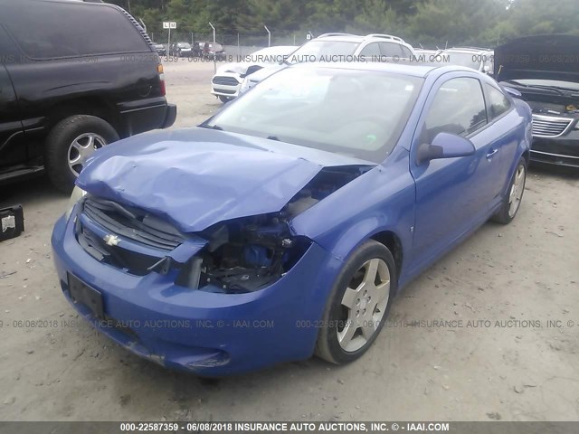 1G1AM18B687131482 - 2008 CHEVROLET COBALT SPORT BLUE photo 2