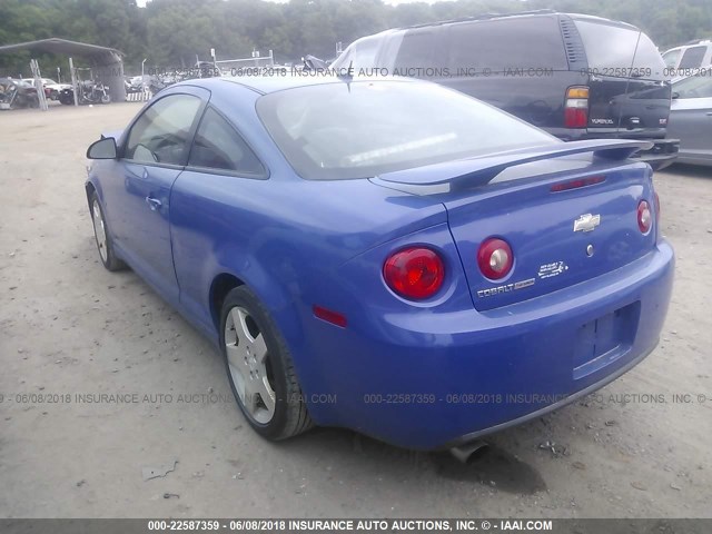 1G1AM18B687131482 - 2008 CHEVROLET COBALT SPORT BLUE photo 3