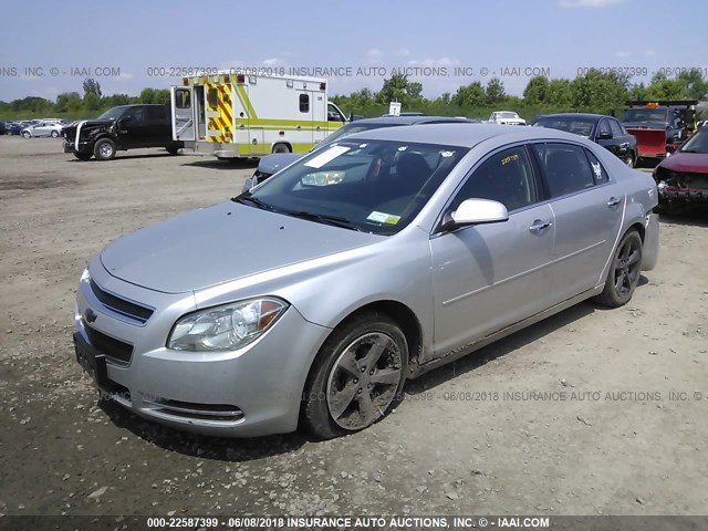 1G1ZC5E02CF106495 - 2012 CHEVROLET MALIBU 1LT 银色 照片 2