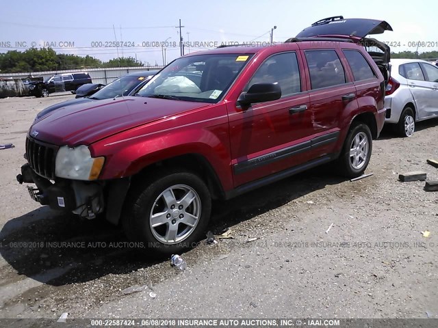 1J4GS48K06C187571 - 2006 JEEP GRAND CHEROKEE LAREDO/COLUMBIA/FREEDOM 红色 照片 2