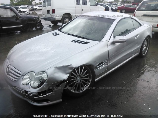 WDBSK75F13F020041 - 2003 MERCEDES-BENZ SL 500R SILVER photo 6