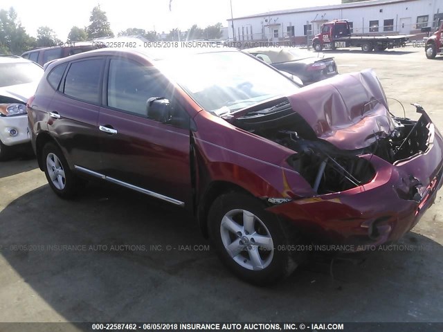 JN8AS5MTXCW275428 - 2012 NISSAN ROGUE S/SV RED photo 1