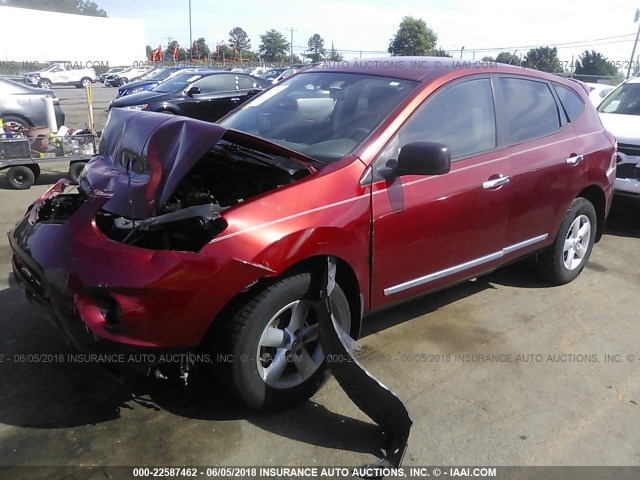 JN8AS5MTXCW275428 - 2012 NISSAN ROGUE S/SV RED photo 2