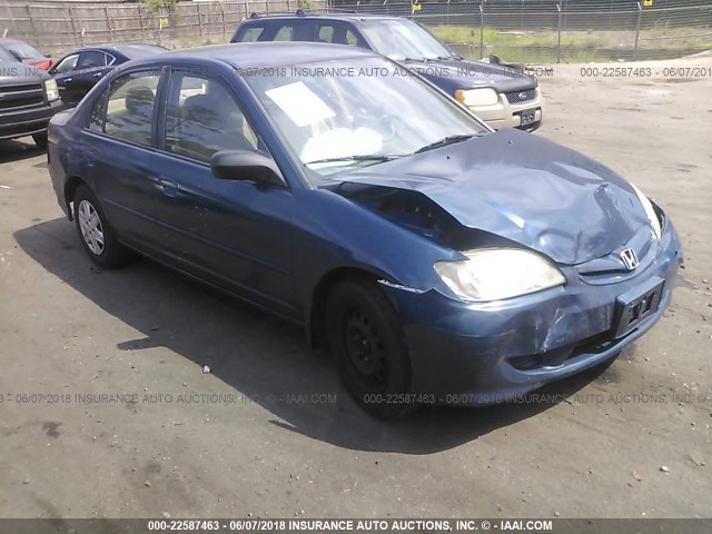 2HGES16334H606774 - 2004 HONDA CIVIC DX VP Mavi foto 1